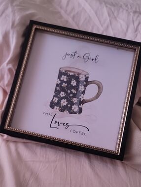 Hobby Lobby Square Wall Frame - Brown Backing with Gold Hanger